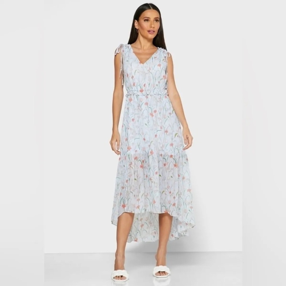 Banana Republic blue floral dress, Size 0